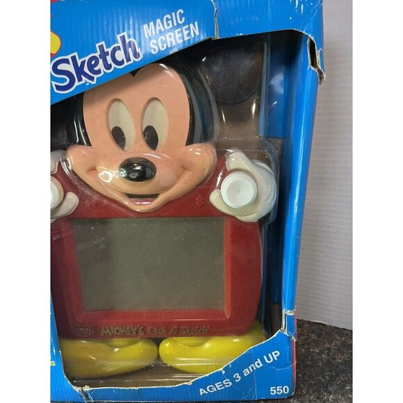 Vintage Etch A Sketch Mickey Mouse Disney 1991 Ohio Art New in Box - Picture 5 of 9